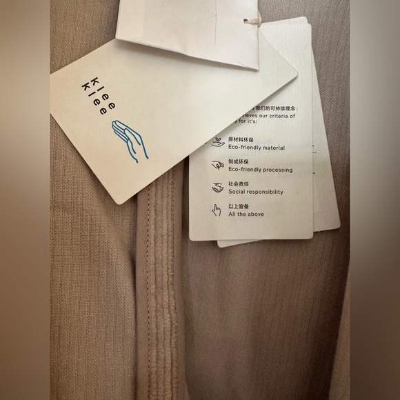 Klee Klee Cotton Corduroy Beige Shirt Jacket Size 2 - Picture 5 of 5